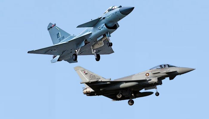جے-10 سی ای نے فرضی جنگ میں یوروفائٹر ٹائفون کو نو صفر سے ہرا دیا